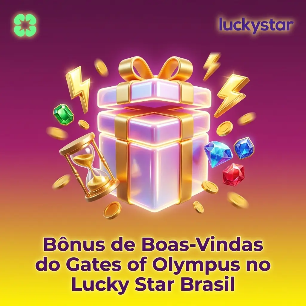 Bônus de boas-vindas Lucky Star Brasil: até 500% em 4 depósitos para jogar Gates of Olympus