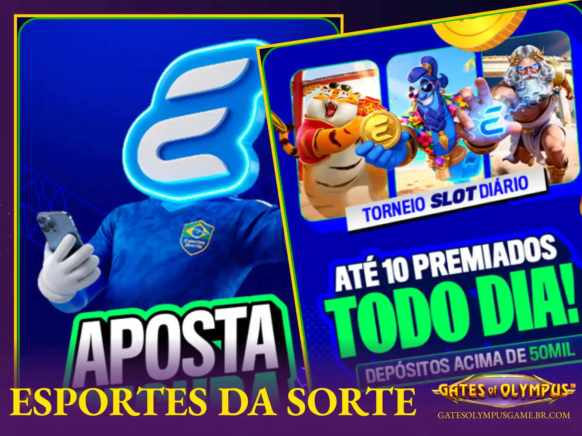 Ofertas promocionais e bônus na Esportes da Sorte para jogar Gates of Olympus no Brasil.
