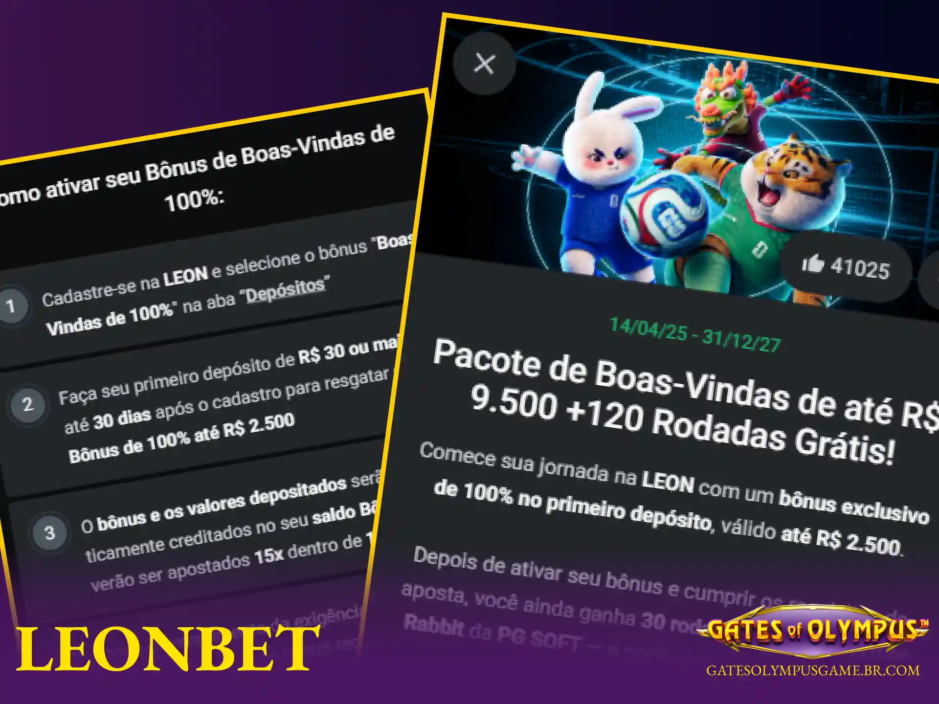 Promoções de rodadas grátis e bônus de boas-vindas do cassino Leonbet para jogar Gates of Olympus.