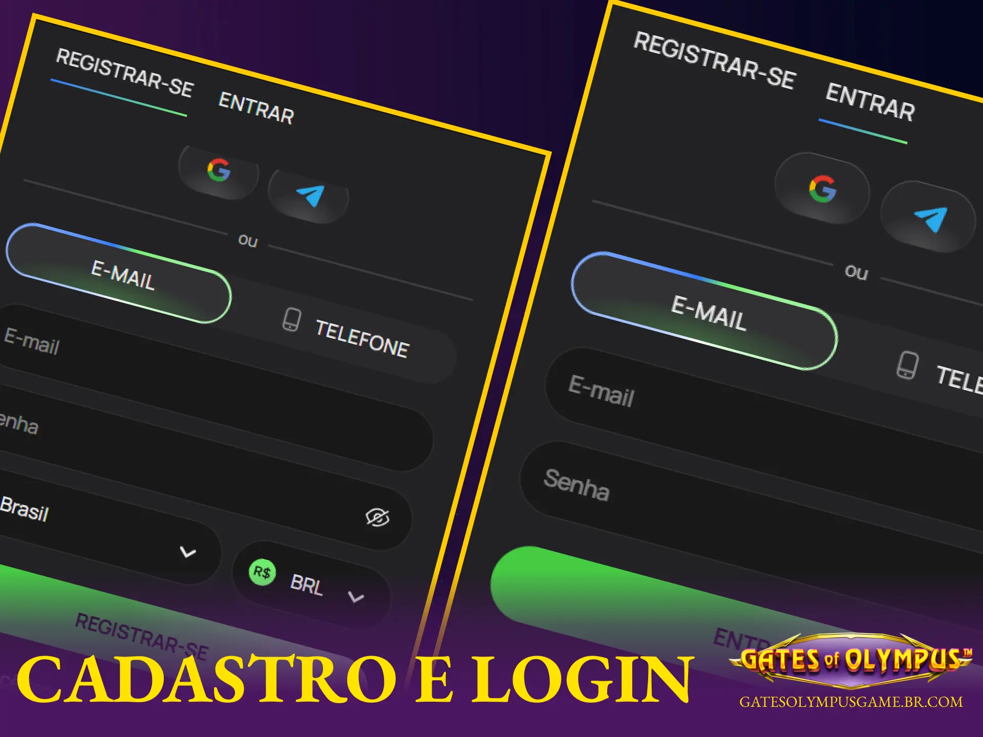 Passo a passo para criar uma conta e fazer login no Flagman Casino para jogar Gates of Olympus.