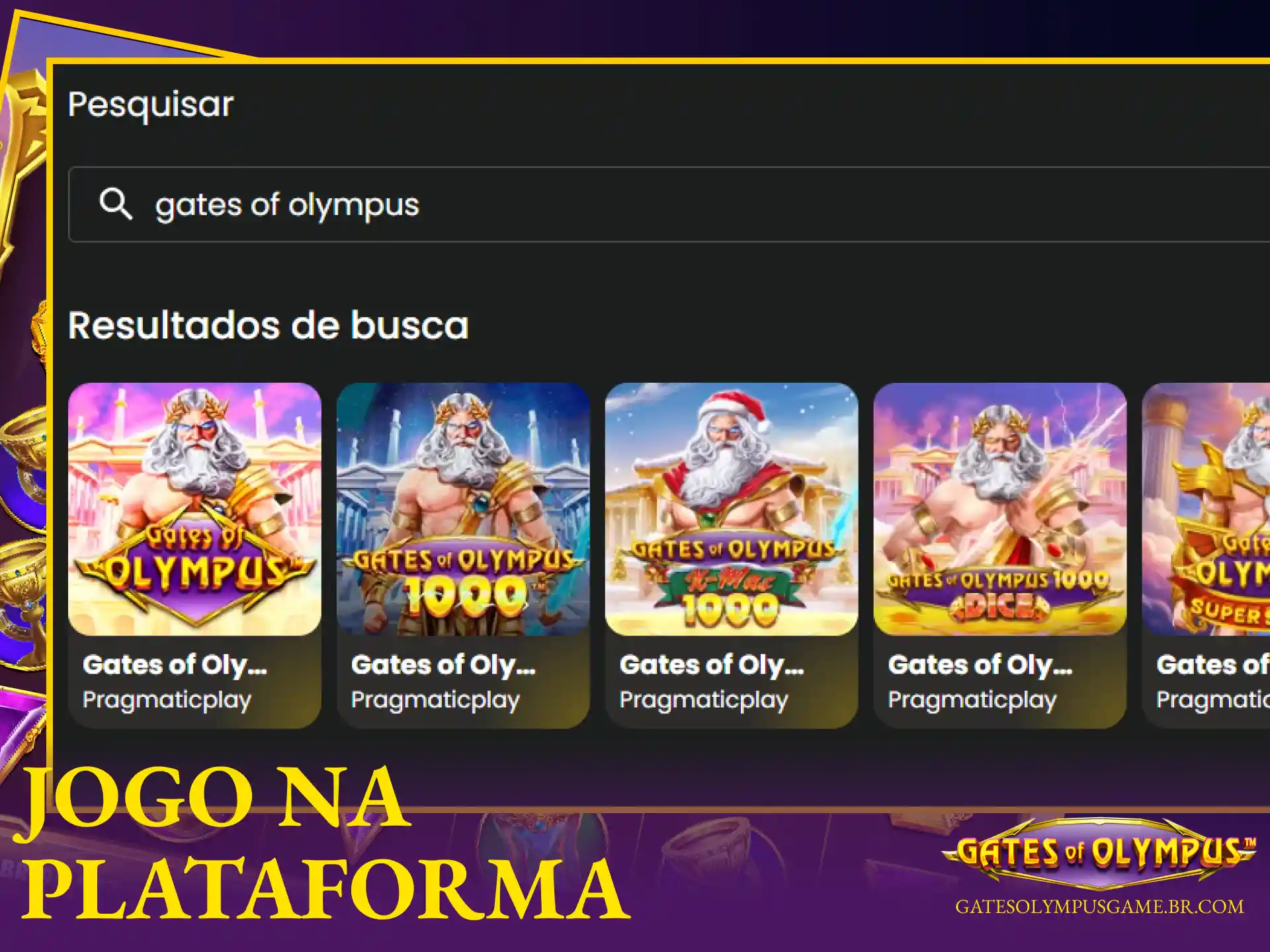 Visão geral da experiência de jogo e recursos do slot Gates of Olympus no Jogo de Ouro.