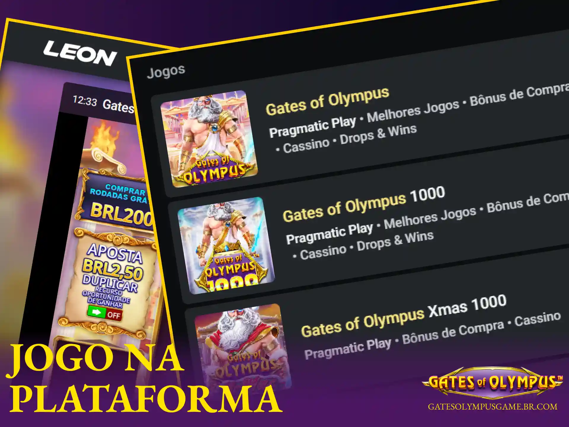 Visão geral da experiência de jogo e das principais funcionalidades do slot Gates of Olympus na Leonbet.
