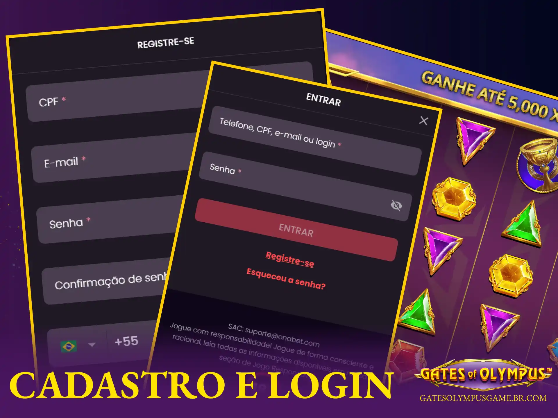 Passo a passo para criar uma conta e fazer login seguro na plataforma Onabet.