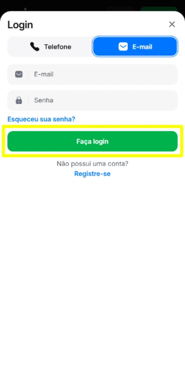 Acesso à conta do usuário no cassino online para iniciar o processo de depósito e jogar Gates of Olympus.