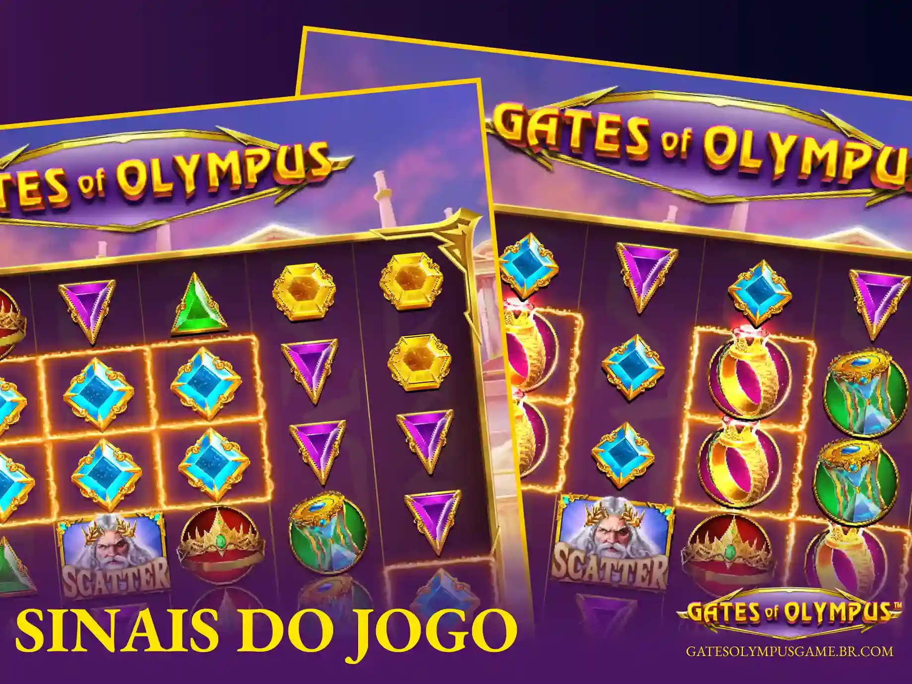 Explicação sobre o conceito de grupos de sinais e promessas de previsões de resultados para o jogo Gates of Olympus.