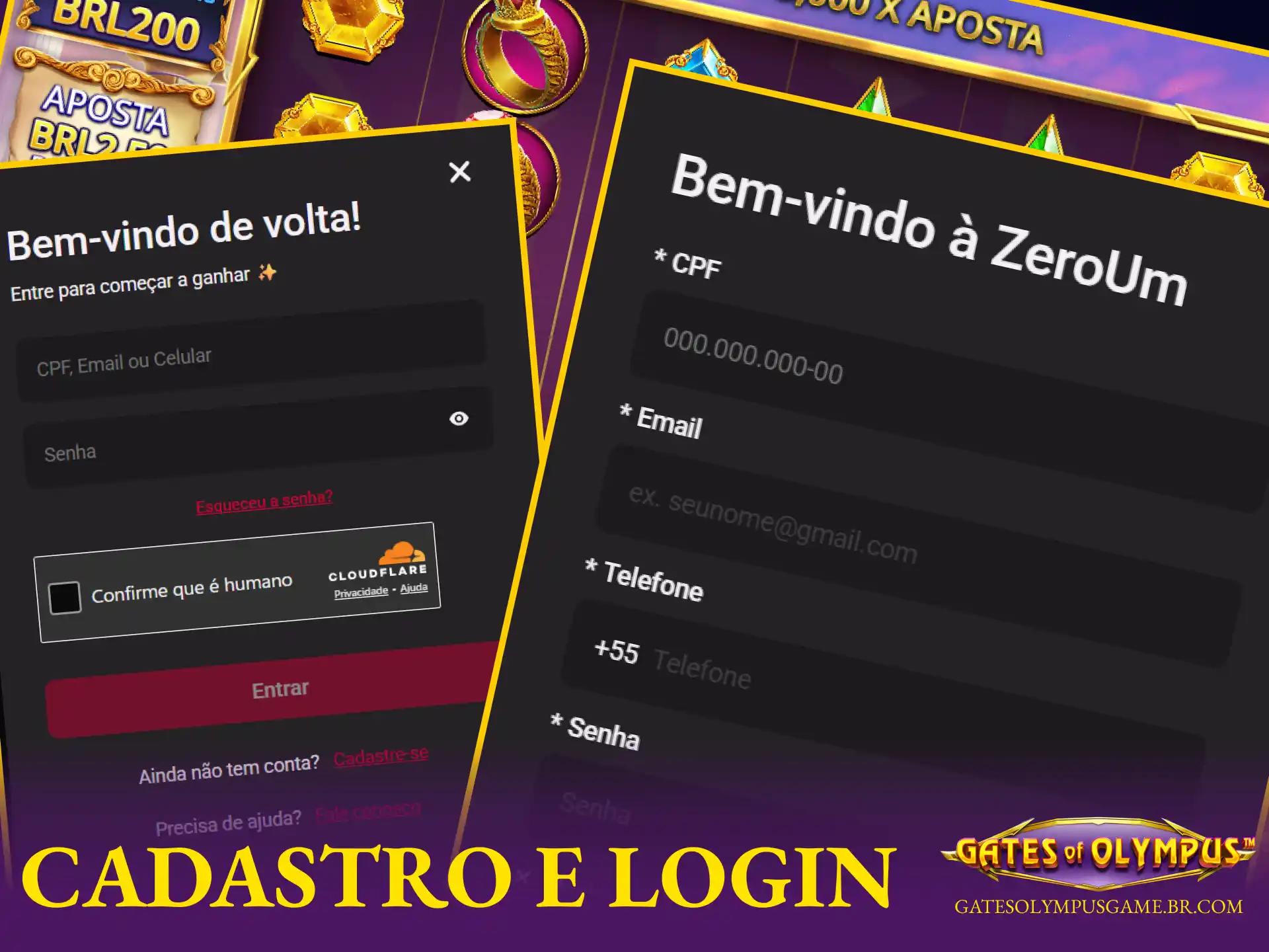 Passo a passo para criar uma conta e fazer login seguro na plataforma Zeroumbet.
